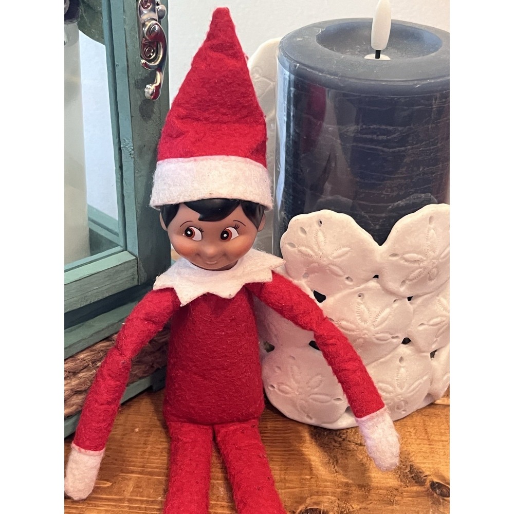Elf on the Shelf Brown Eyes Dark Skin Boy Doll A Christmas Tradition Doll Only